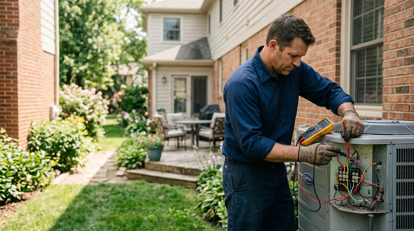 HVAC technician working near Odebolt, IA